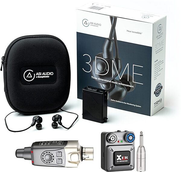 Xvive U4 Digital Wireless IEM System with ASI 3DME Earphones Bundle, New, Main