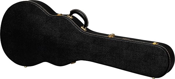 Gibson Lifton Historic Case for Les Paul Guitar Case, Black/Goldenrod, Action Position Back