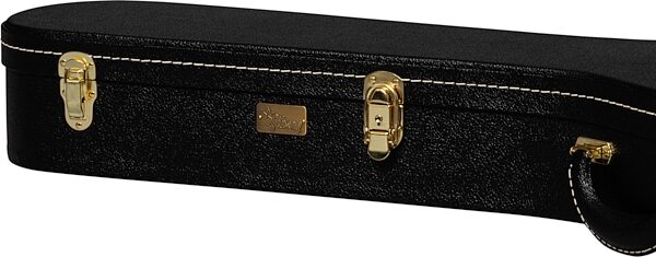 Gibson Lifton Historic Case for Les Paul Guitar Case, Black/Goldenrod, Action Position Back