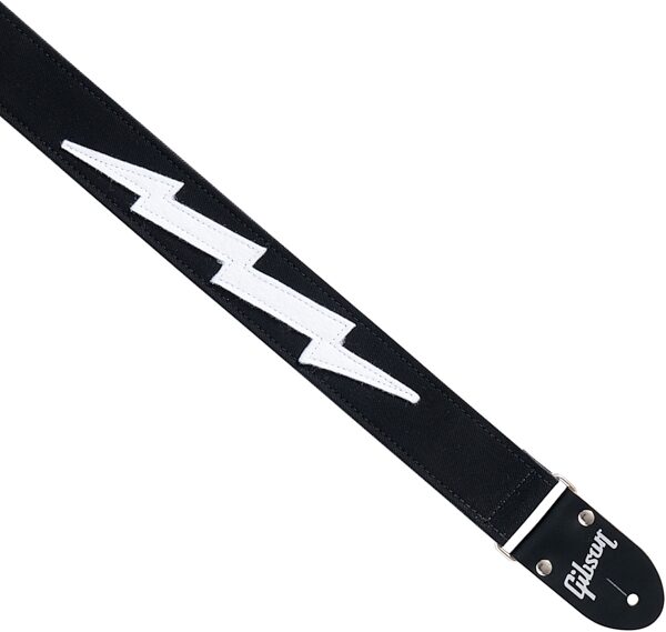 Gibson The Vintage Bolt Guitar Strap, Black, Action Position Back