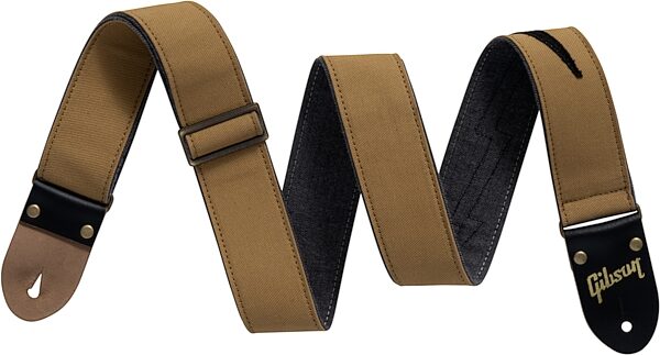 Gibson The Vintage Bolt Guitar Strap, Tan, Action Position Back