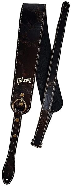 Gibson Vintage Saddle Guitar Strap, Black, Main