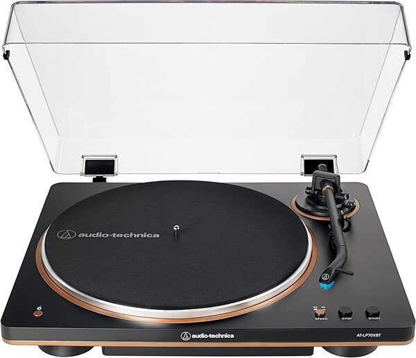 Audio-Technica AT-LP70XBT Fully Automatic Wireless Belt-Drive Turntable, Black/Bronze, main