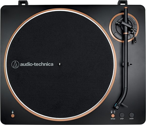 Audio-Technica AT-LP70XBT Fully Automatic Wireless Belt-Drive Turntable, Black/Bronze, AT-LP70XBT-BZ, USED, Warehouse Resealed, Action Position Front