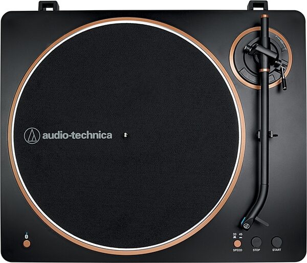 Audio-Technica AT-LP70XBT Fully Automatic Wireless Belt-Drive Turntable, Black/Bronze, AT-LP70XBT-BZ, USED, Warehouse Resealed, Action Position Back