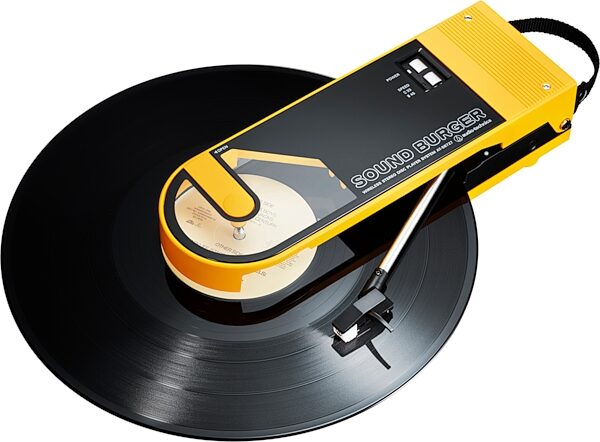 Audio-Technica AT-SB727 Sound Burger Portable Bluetooth Turntable, Yellow, USED, Warehouse Resealed, Action Position Front