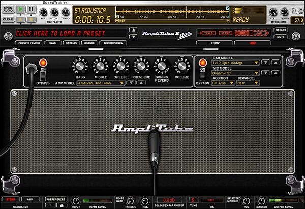 IK Multimedia StealthPlug Guitar/Bass USB Audio Interface Cable with Plug-Ins, AmpliTube American Amp
