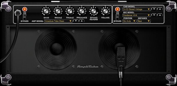 IK Multimedia StealthPlug Guitar/Bass USB Audio Interface Cable with Plug-Ins, AmpliTube 2 x 12