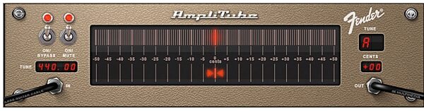IK Multimedia AmpliTube Fender Amplifier and FX Modeling Software (Mac and Windows), Screenshot - Tuner