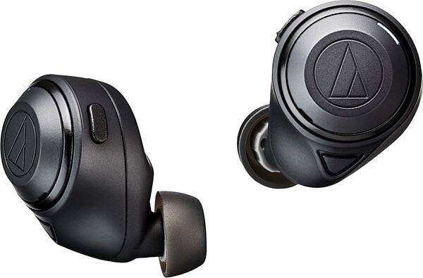 Audio-Technica ATH-CKS50TW Wireless In-Ear Headphones, Black, Action Position Front