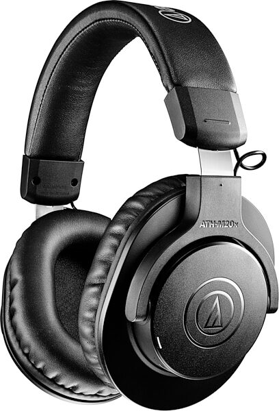 Audio-Technica ATH-M20xBT Wireless Over-Ear Headphones, Black, Action Position Front