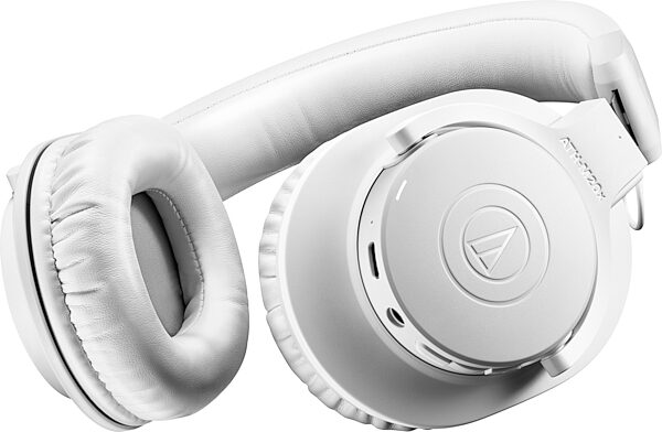 Audio-Technica ATH-M20xBT Wireless Over-Ear Headphones, White, Action Position Front