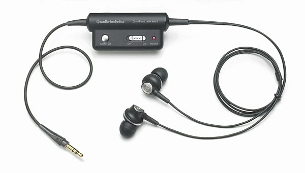 Audio-Technica ATH-ANC3 QuietPoint Noise-Cancelling Earphones, Main
