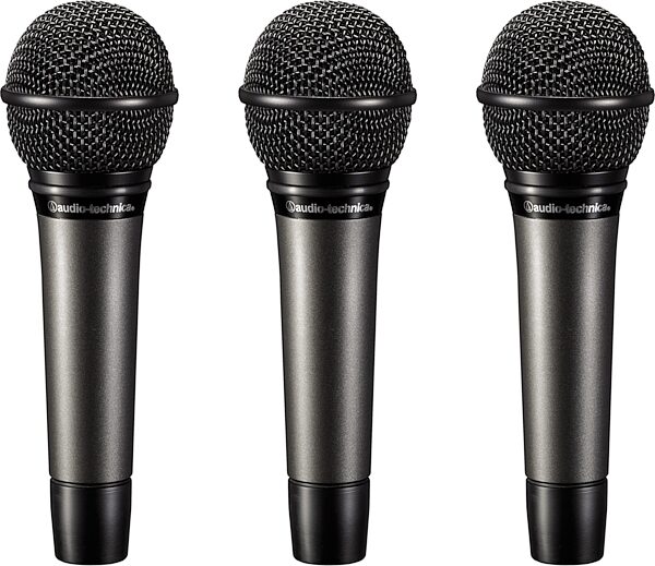 Audio-Technica ATM510 Dynamic Cardioid Handheld Microphone, (3-Pack), Action Position Back