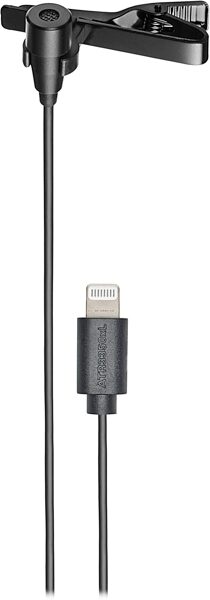 Audio-Technica ATR3350xL Omnidirectional Lavalier Microphone with iOS Lightning Connector, Action Position Back