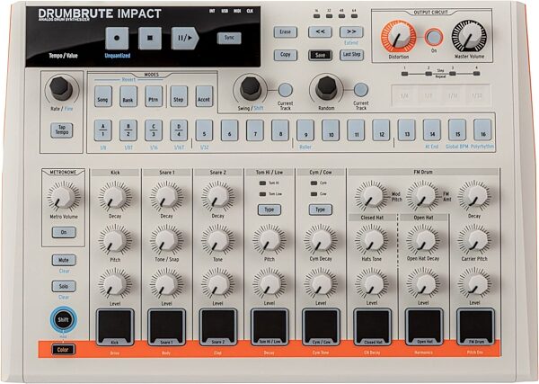 Arturia DrumBrute Impact 1984 Drum Machine, New, Action Position Back