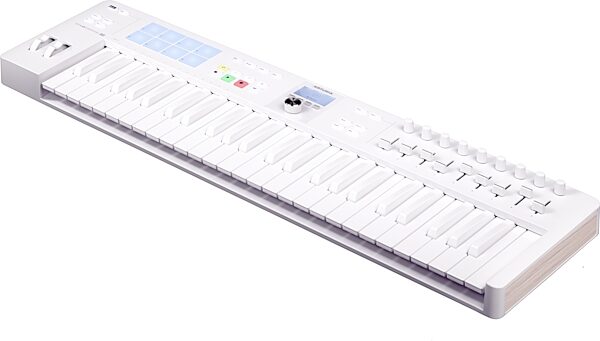 Arturia KeyLab Essential 49 MK3 MIDI Keyboard Controller, 49-Key, Alpine White, Action Position Back
