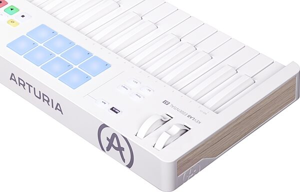 Arturia KeyLab Essential 61 MK3 MIDI Keyboard Controller, 61-Key, Alpine White, Action Position Back