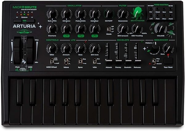 Arturia MicroBrute UFO Analog Synthesizer, New, Action Position Back