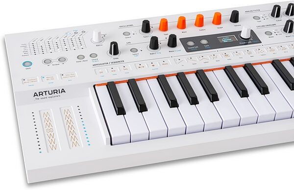 Arturia MiniFreak Hybrid Keyboard Synthesizer - Vocoder Edition with Gooseneck Microphone, New, Action Position Back