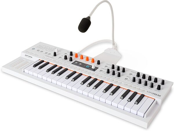 Arturia MiniFreak Hybrid Keyboard Synthesizer - Vocoder Edition with Gooseneck Microphone, New, Action Position Back