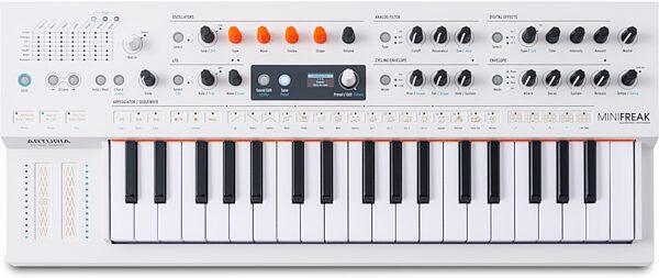 Arturia MiniFreak Hybrid Keyboard Synthesizer - Vocoder Edition with Gooseneck Microphone, New, Action Position Back