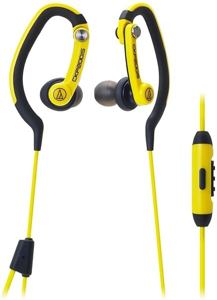 Audio-Technica ATH-CKP200iS In-Ear Headphones, Yellow