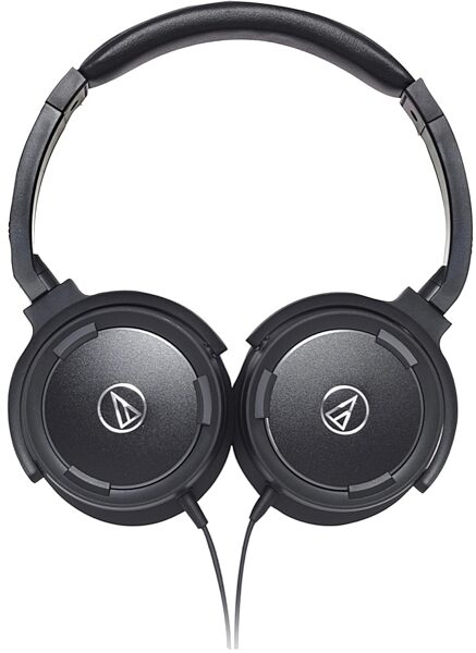 Audio-Technica ATH-WS55 Solid Bass Over-Ear Headphones, Black - Folded