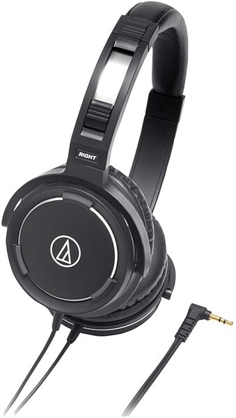 Audio-Technica ATH-WS55 Solid Bass Over-Ear Headphones, Black