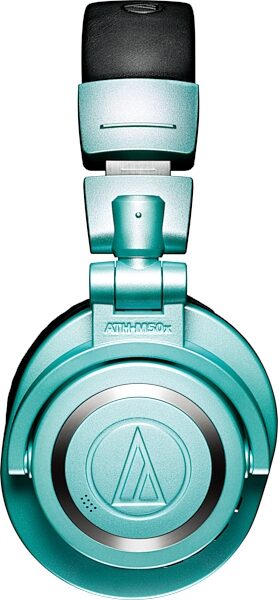 Audio-Technica ATH-M50xBT2 Wireless Bluetooth Headphones, Ice Blue, Action Position Back