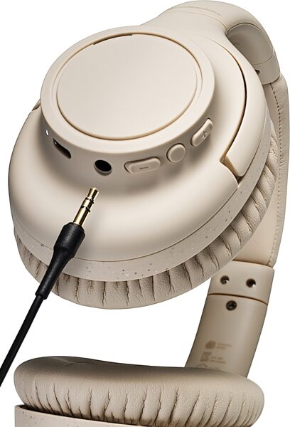 Audio-Technica ATH-S300BT Wireless Headphones, Beige, Action Position Back