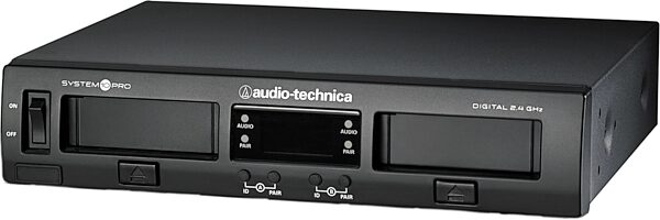 Audio-Technica ATW-1322 Digital Dual Wireless Handheld Microphone System, USED, Warehouse Resealed, Action Position Back