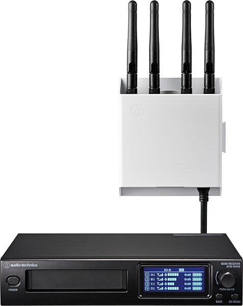 Audio-Technica ATW-1423/L System 20 PRO Dual Combination Wireless Lavalier and Handheld Microphone System, New, Action Position Back