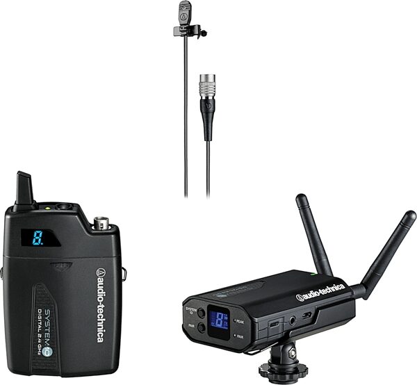 Audio-Technica System 10 ATW-1701/L Camera-Mount Wireless Lavalier Microphone System, New, Action Position Back
