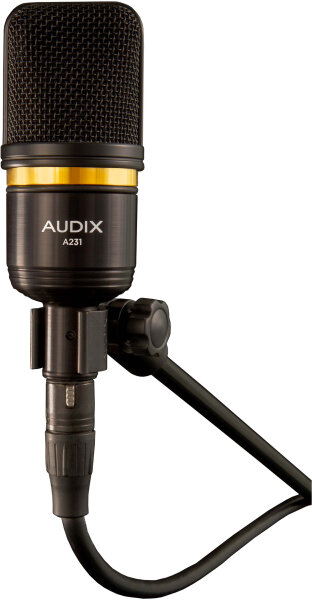 Audix A231 Large-Diaphragm Cardioid Condenser Microphone, With Audix A231 Microphone, Action Position Back