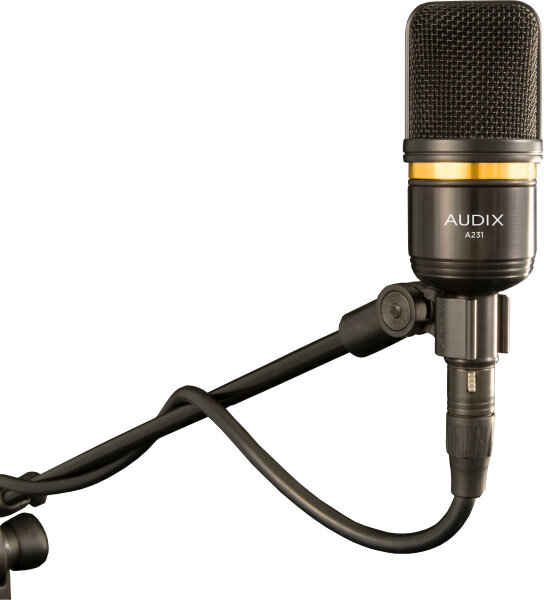 Audix A231 Large-Diaphragm Cardioid Condenser Microphone, With Audix A231 Microphone, Action Position Back