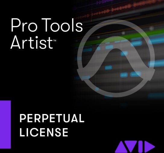 Avid Pro Tools Artist Music Production Software (Perpetual License) with 1-Year Software Updates + Support Plan, Digital Download, Action Position Front