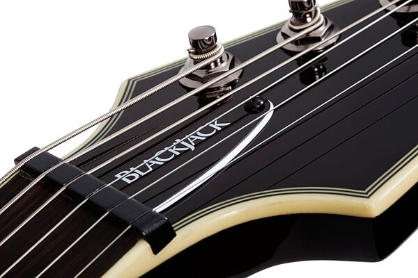 Schecter Avenger Blackjack Electric Guitar, Action Position Back