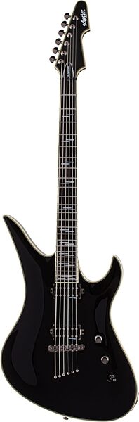 Schecter Avenger Blackjack Electric Guitar, Action Position Back