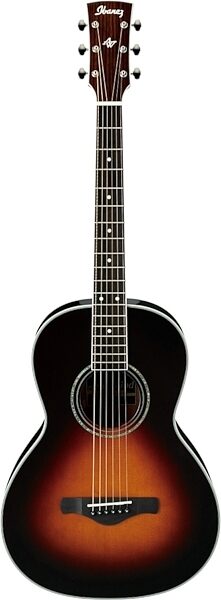 Ibanez AVN1 Artwood Vintage Series Parlor Acoustic Guitar, Brown Sunburst