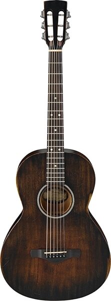 Ibanez AVN6 Parlor Acoustic Guitar, Distressed Tobacco