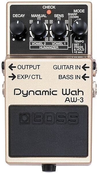Boss AW-3 Dynamic Wah Guitar and Bass Wah Effects Pedal with Humanizer, New, Main