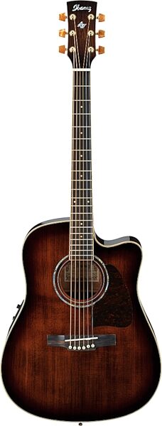 Ibanez AW30ECE Artwood Acoustic-Electric Guitar, Dark Violin Sunburst