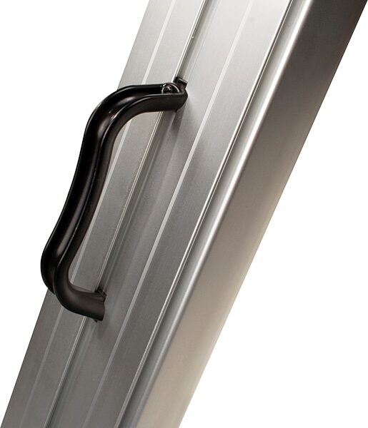 Ultimate Support AX-48 PRO APEX Keyboard Stand, Silver, Detail Side