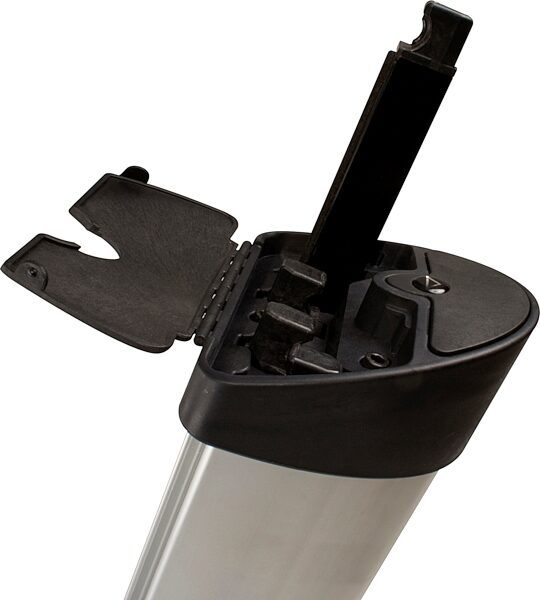 Ultimate Support AX-48 PRO APEX Keyboard Stand, Silver, Detail Side