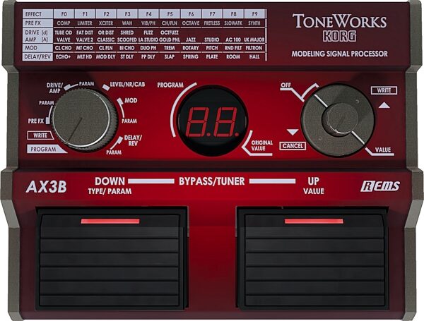 Korg AX3B Bass Instrument Modeling Processor, Top