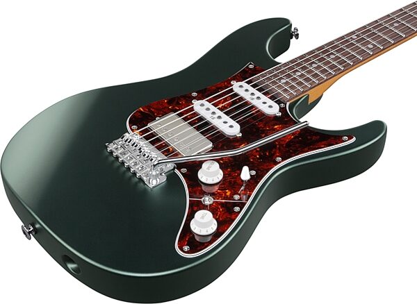 Ibanez AZ2204N Prestige Electric Guitar (with Case), Ivy Green Metallic, Action Position Back