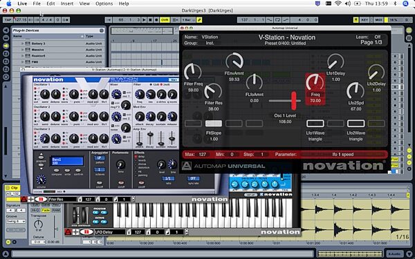 Novation Nocturn USB MIDI Controller, Screenshot - Automap Example 1