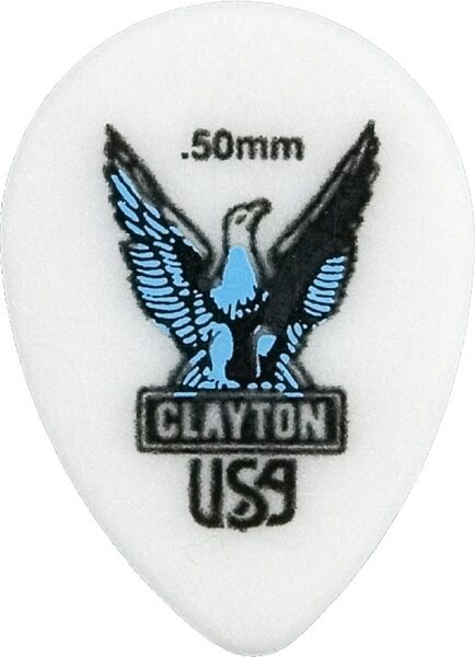 Clayton Acetal/Polymer Guitar Picks (12-Pack), Teardrop