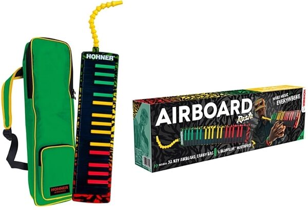 Hohner Airboard Rasta Melodica, 32-Key, New, view